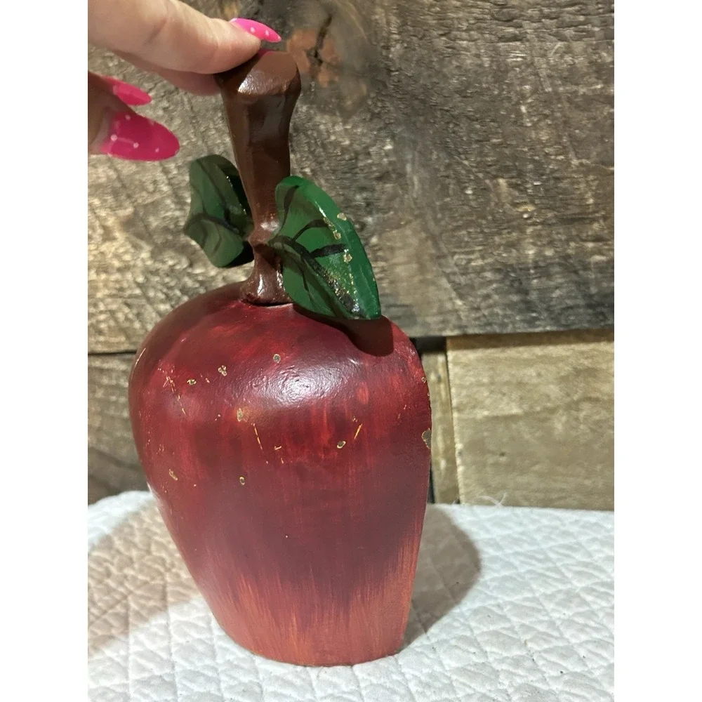 Vintage Cast Iron Apple Door Stop 7